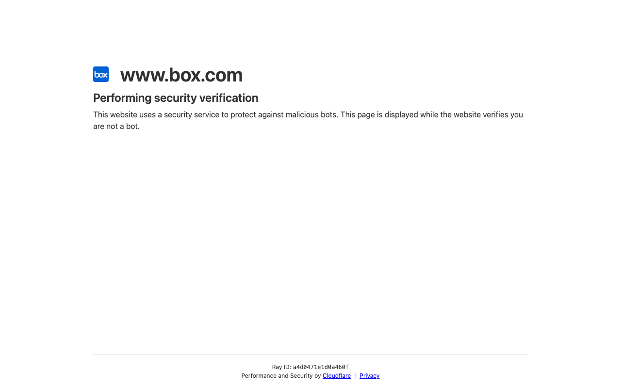 Box workspace preview