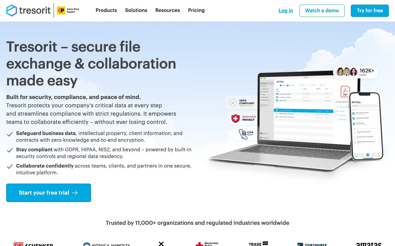 Tresorit workspace preview